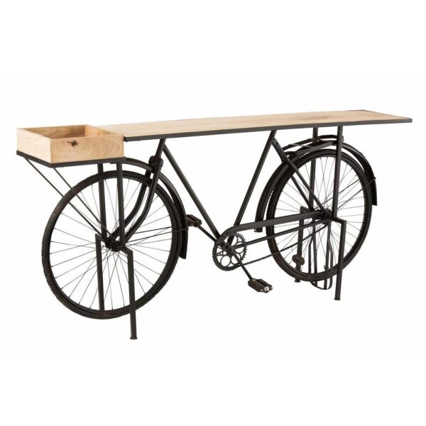 CONSOLE BICYCLE METAL/MANGO WOOD BLACK/NATURAL - Bilde 8