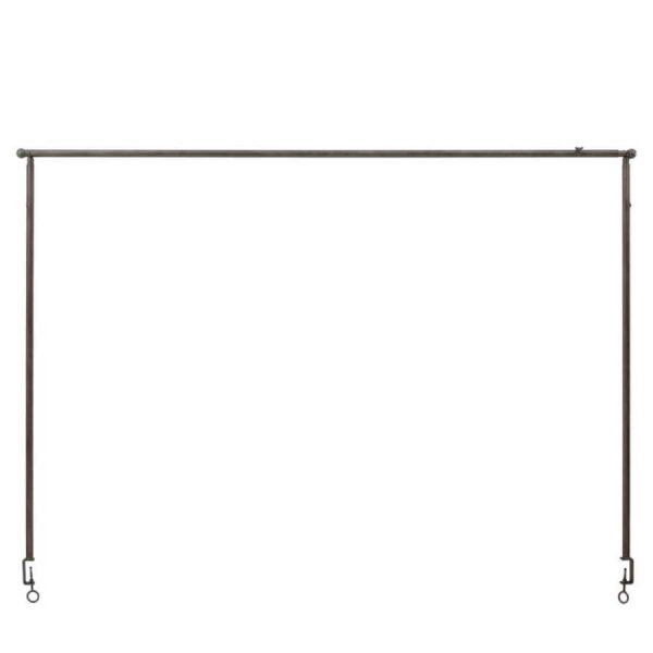 Brogdale Hanging Bar Black 1525x50x1170mm-