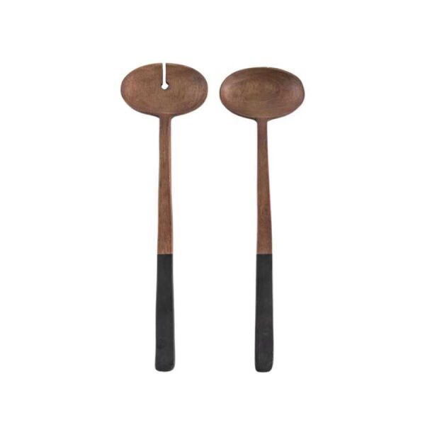 Lena Salad Servers Dark Brown (Set of 2) 290x80mm-