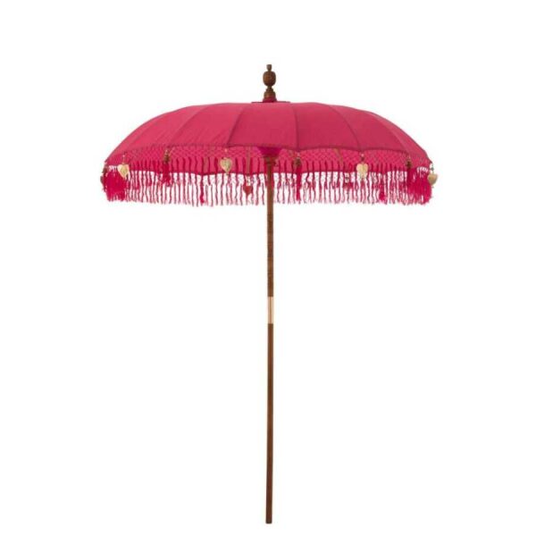 PARASOL DAYU COTTON/WOOD PINK LARGE