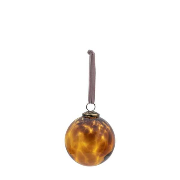 Lola Bauble Amber (Set of 4) 100x100x100mm-