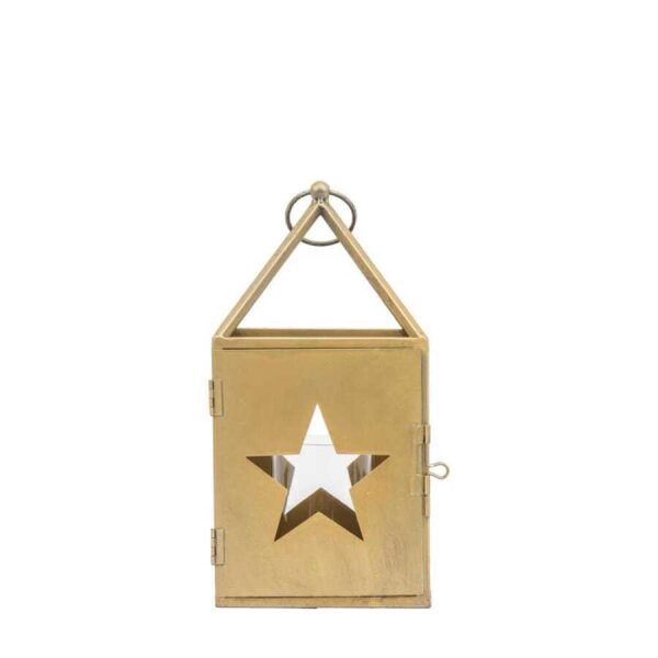 Starry Lantern Small Antique Gold 150x150x300mm-