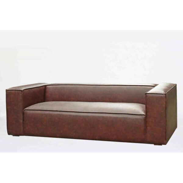 COUCH 3SEAT MODERN DARK BROWN - Bilde 8