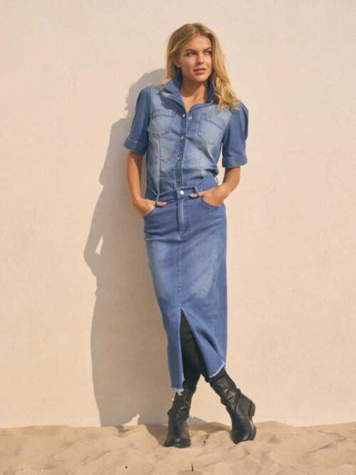 NU denim skjørt - Taia skirt