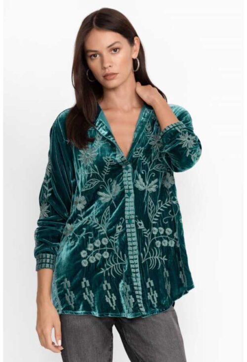 Johnny Was Skjorte - Georgina Velvet Oversized shirt