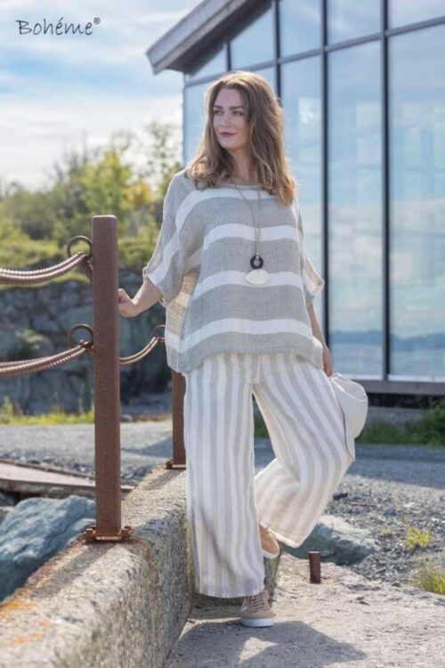 Boheme lintopp - Top wide stripe