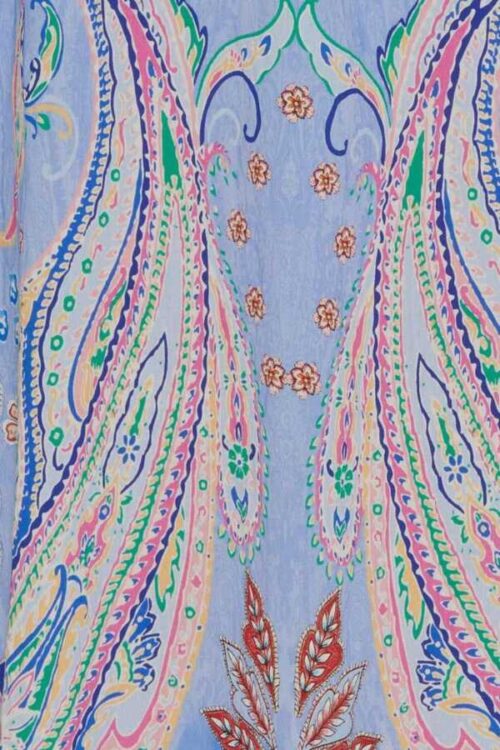 Maria du Château skjørt - princess skjørt print lyseblå celeste