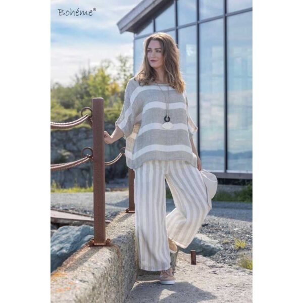 Boheme linbukser - Pants stripe
