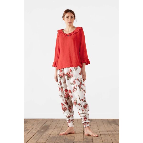 Olars Ulla bukse - Bultas haremsbukse flower white/red - Bilde 2
