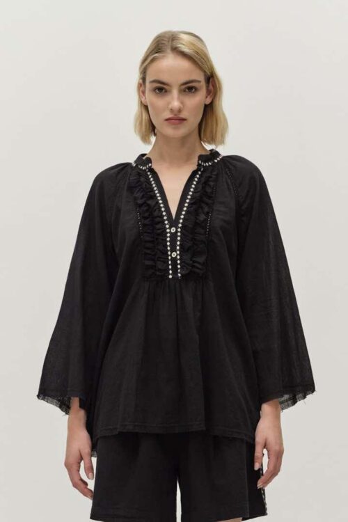 Devotion Twins bluse - Apology black