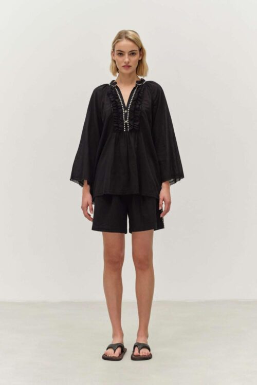 Devotion Twins bluse - Apology black