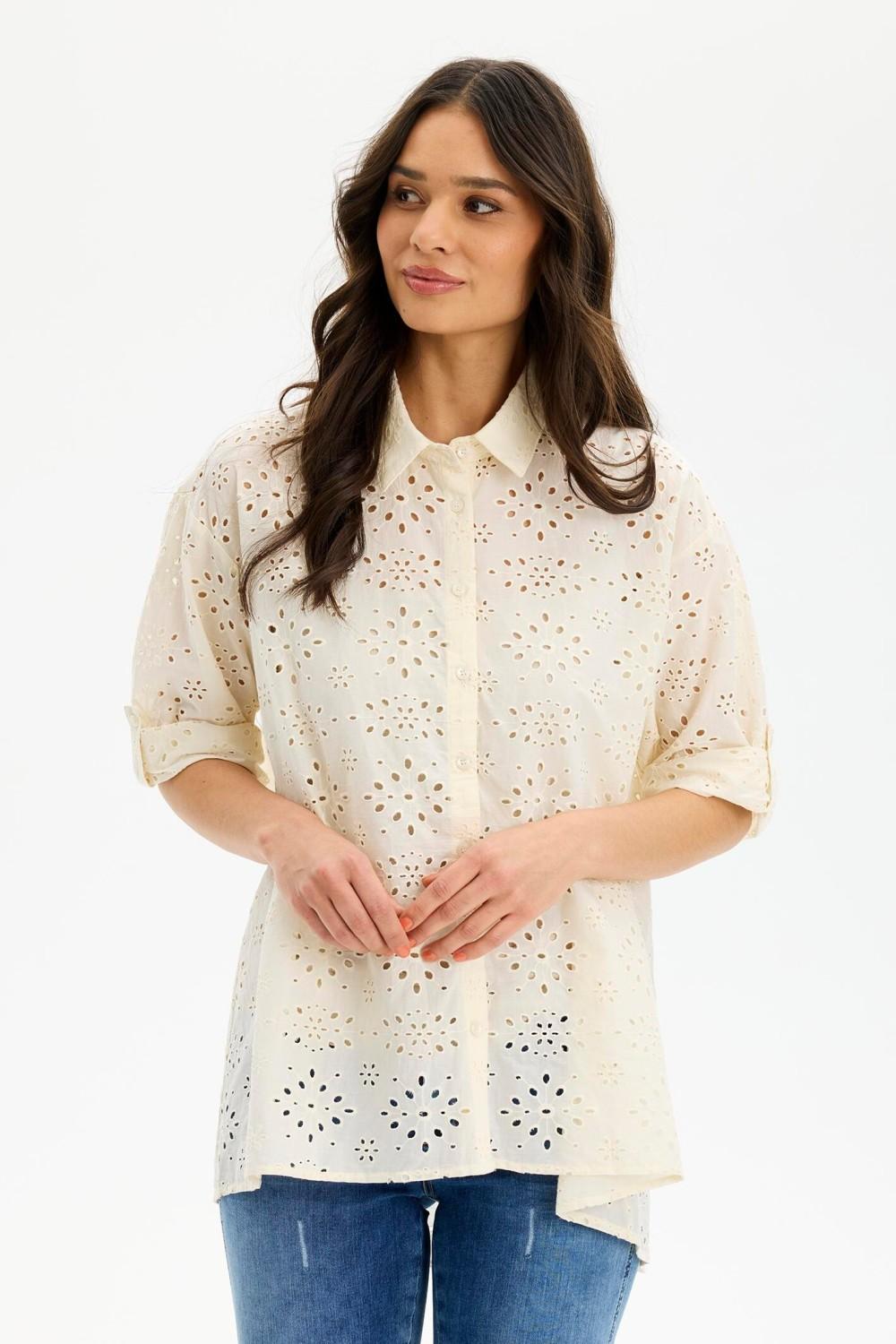 In Front bluse - Rikky shirt