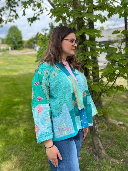 Wauw jakke - Gitte jacket turkis