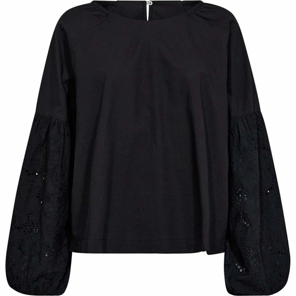 Depeche bluse med blondearm - Sylvie Blouse