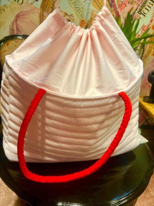 Wauw bag - rosa med hjerter