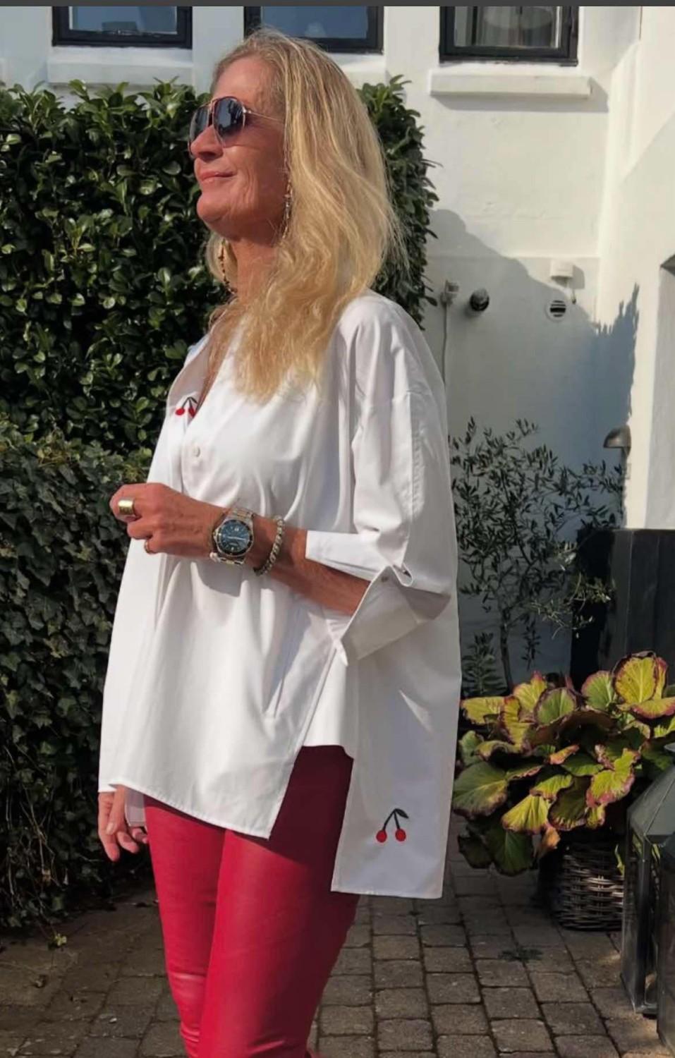 Wauw skjortebluse - Luna shirt paper white