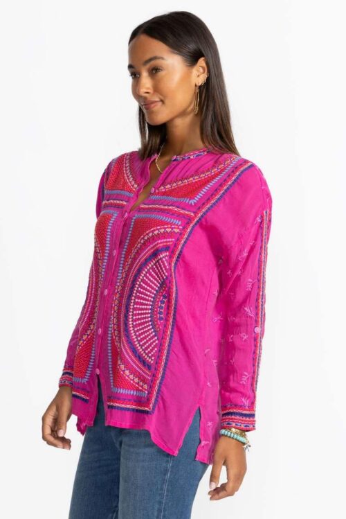 Johnny Was bluse - cerise - Bilde 4