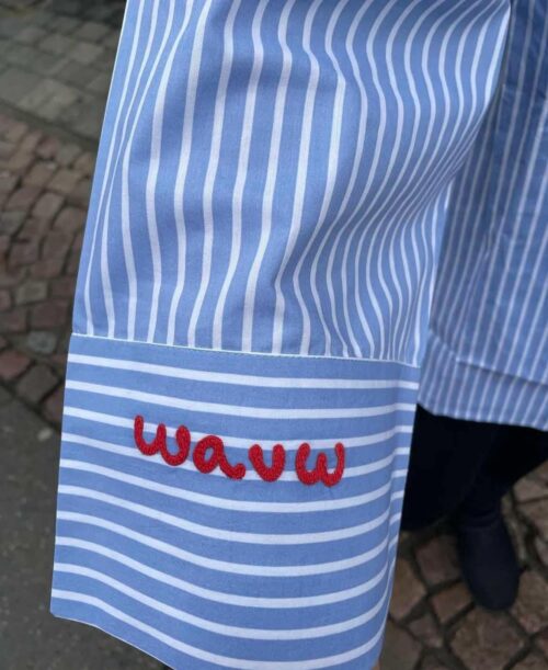 Wauw skjortebluse - Luna shirt blue stripe