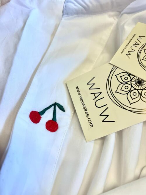 Wauw skjortebluse - Luna shirt paper white