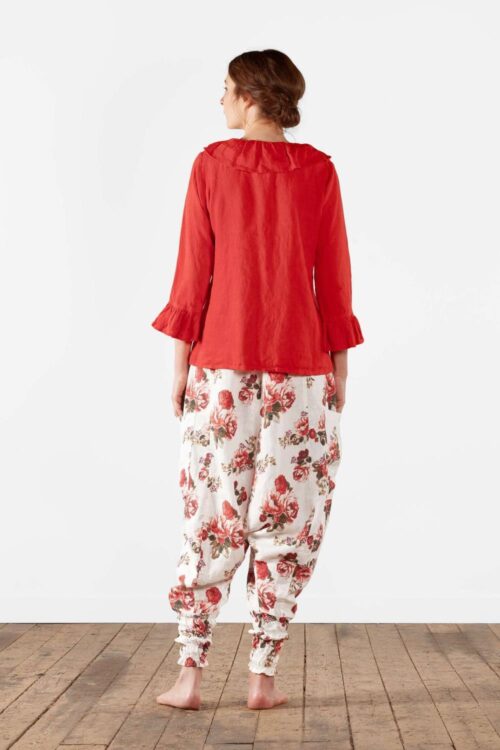Olars Ulla bukse - Bultas haremsbukse flower white/red - Bilde 5
