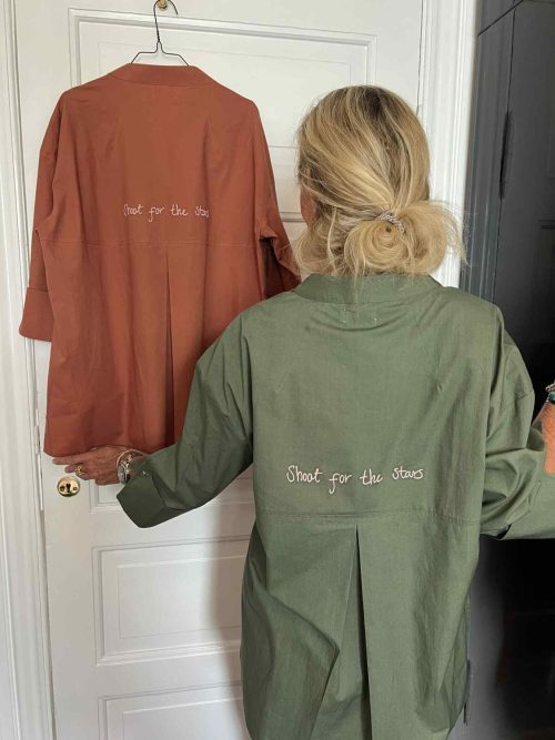 Wauw skjortebluse - Luna amber brown - Bilde 4