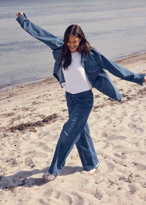 Laurie bukse Carol Loose ML blue denim