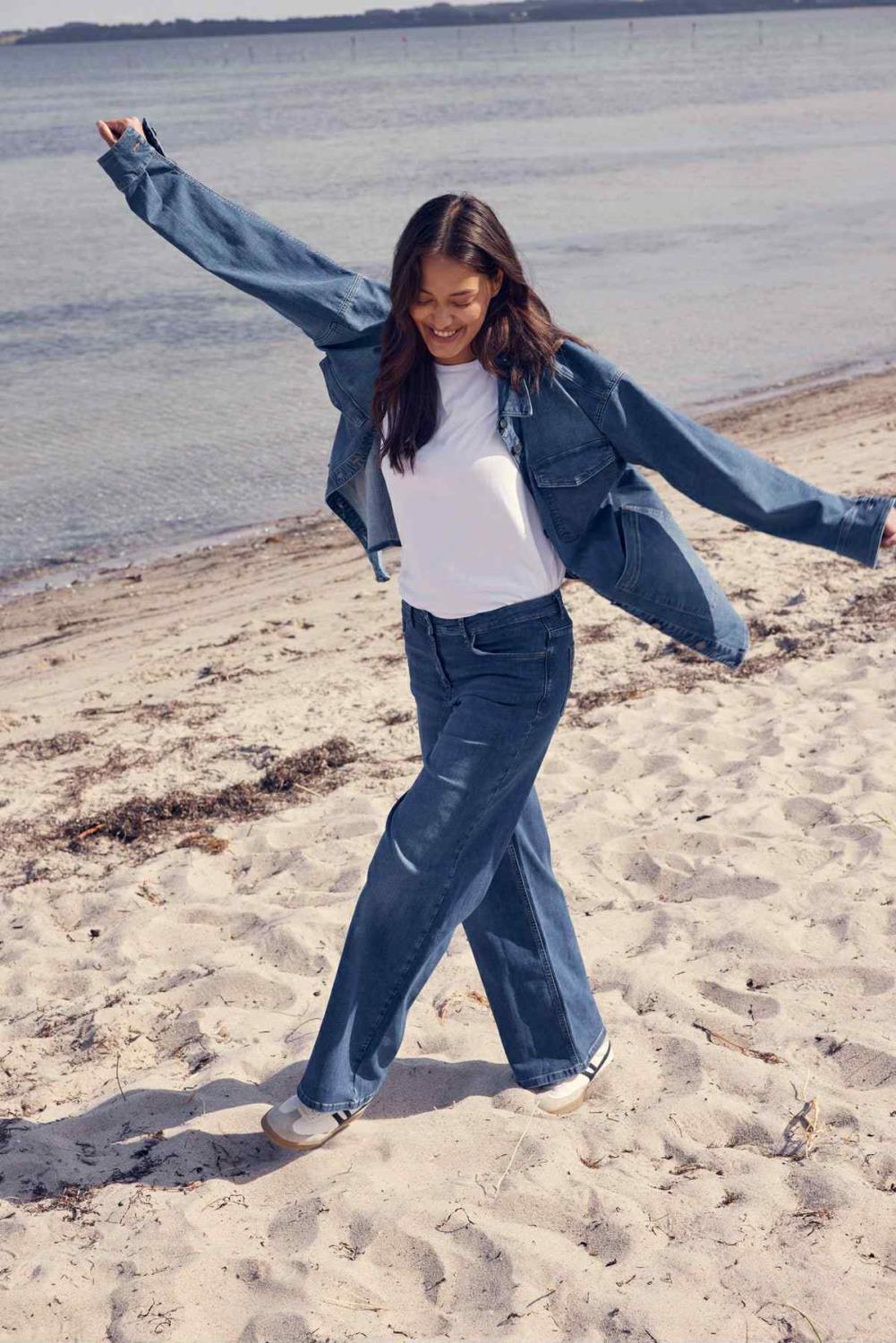 Laurie bukse Carol Loose ML blue denim