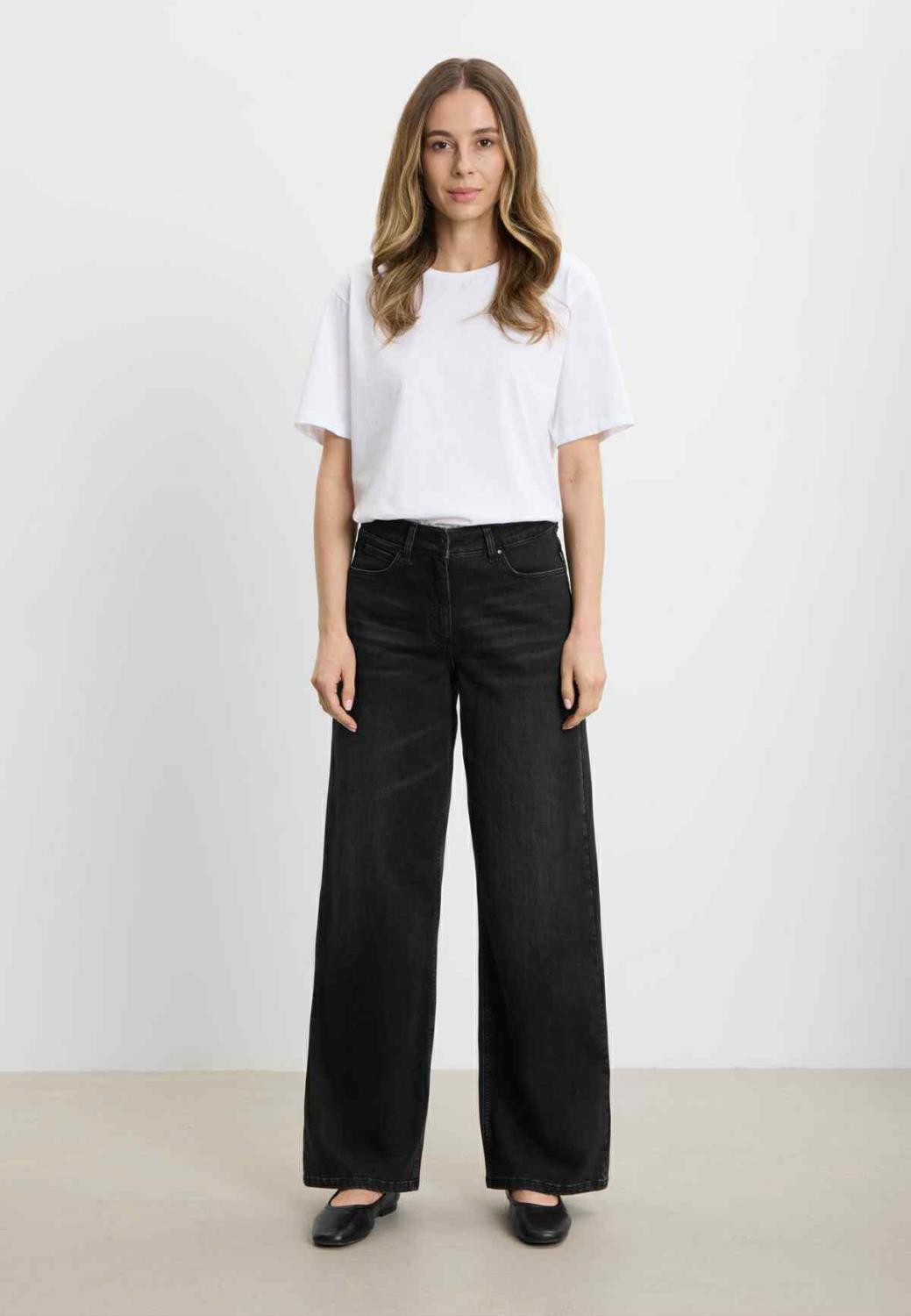 Laurie bukse - Carol Loose black washed denim