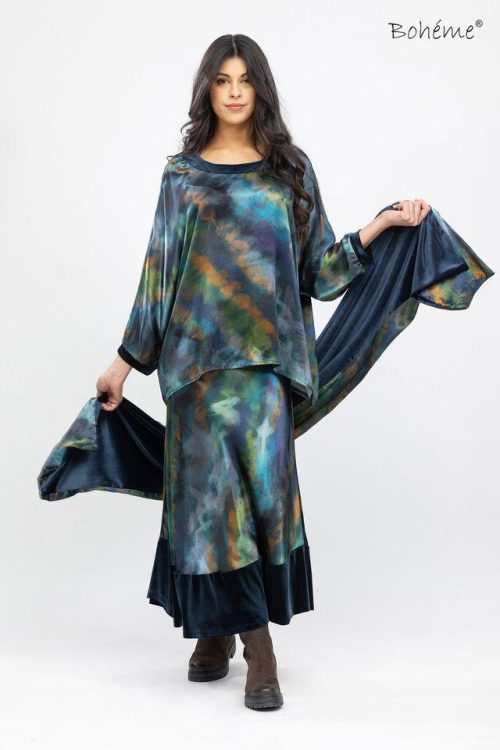 Boheme topp - petrol - oliven - Bilde 6