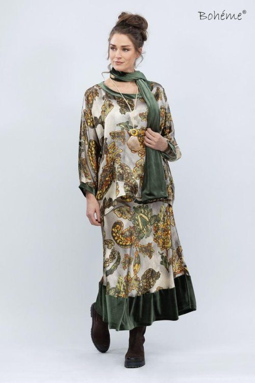 Boheme topp - petrol - oliven - Bilde 2