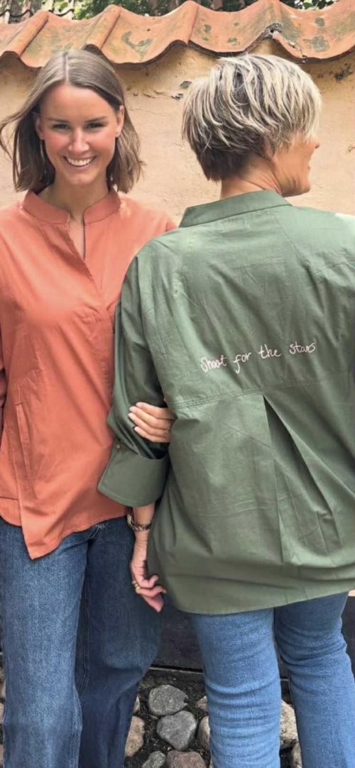 Wauw skjortebluse - Luna olive green - Bilde 4