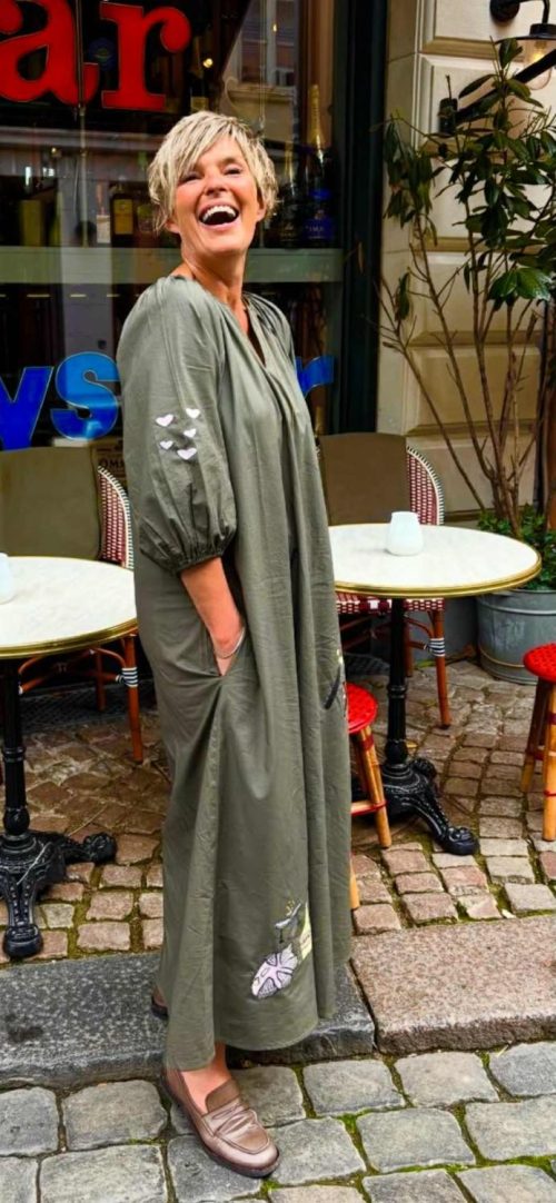 Wauw kjole - Oyster dress olive green - Bilde 4