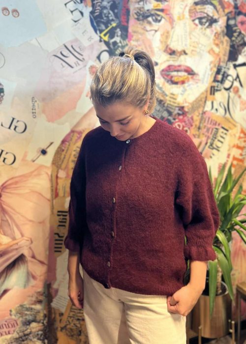 Marta du Chateau cardigan Juliana Knit burgunder