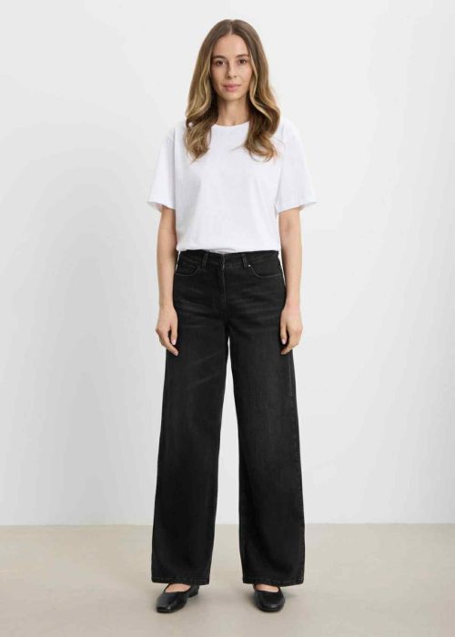 Laurie bukse - Carol Loose black washed denim