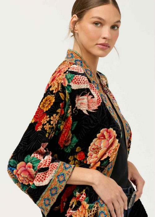 Johnny Was kimono - Merhawi - tosidig silkefløyel