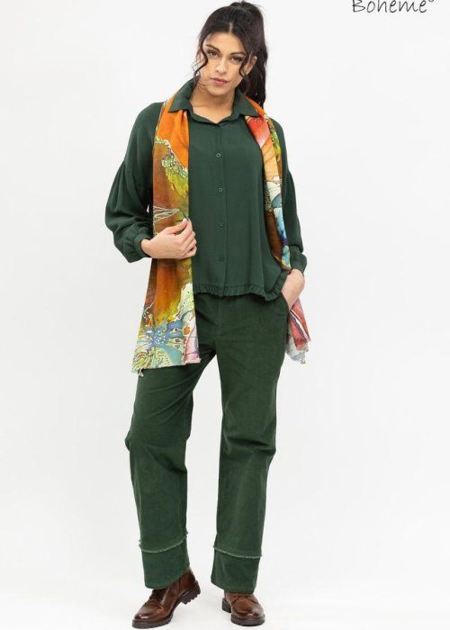 Boheme bukse - cord grønn