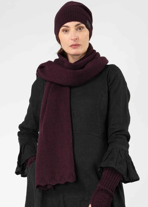 Olars Ulla ullskjerf - Solo burgunder