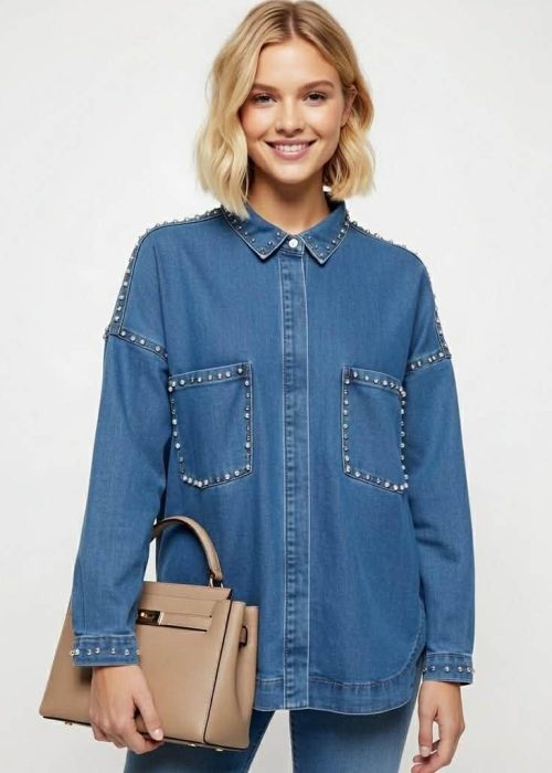 Marta du Chateau denim skjortejakke - Eila Shirt
