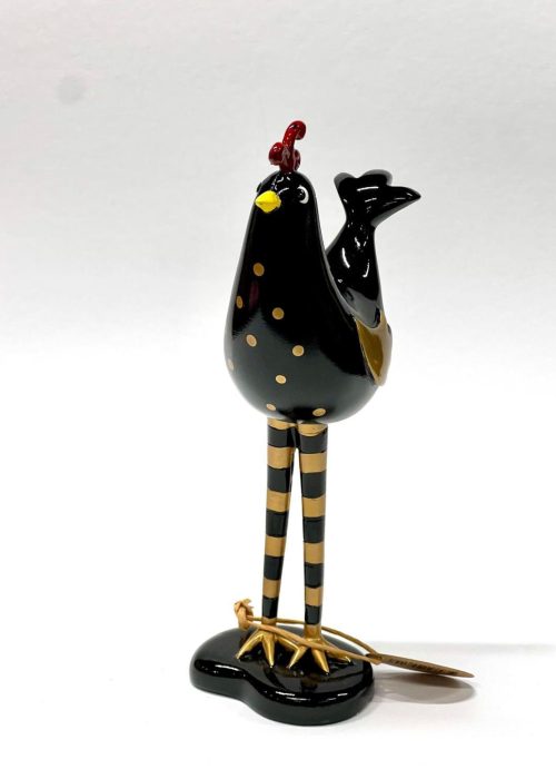 Vaglehane - svart med gull