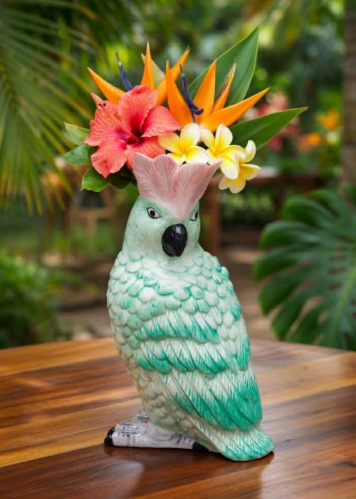 EDG papegøye-vase - grønn- ser til siden