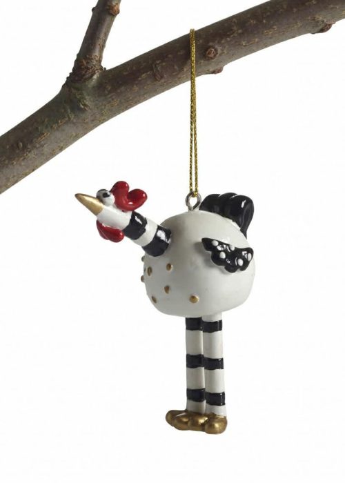 Hengende høne - Gyllenkrok - hvit