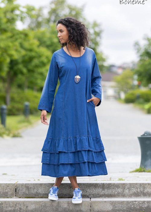 Boheme denimkjole - blå