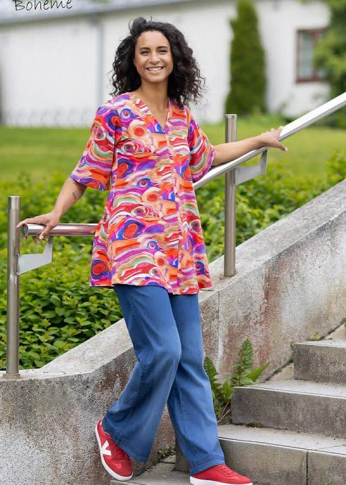 Pants straight leg denim light