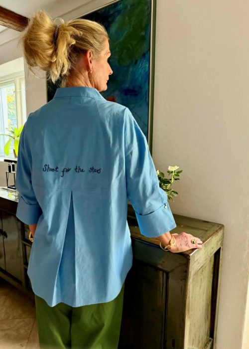 Wauw skjortebluse - Luna blå