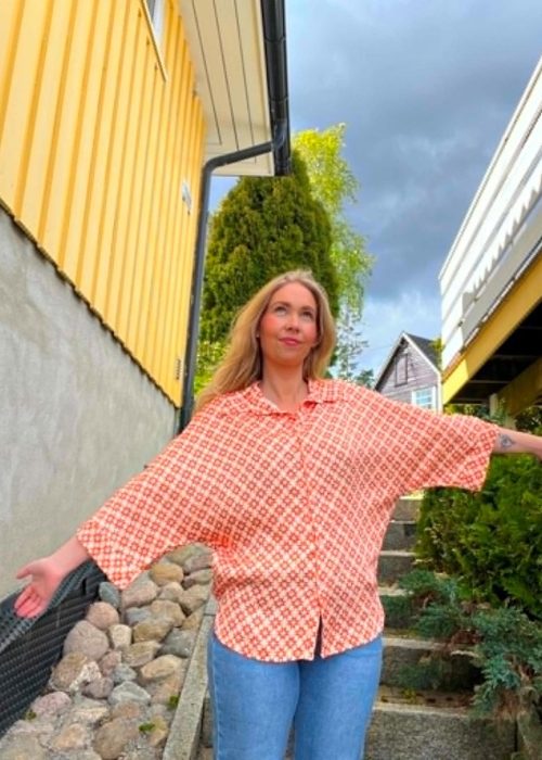 Kriss of Norway bluse - oransje