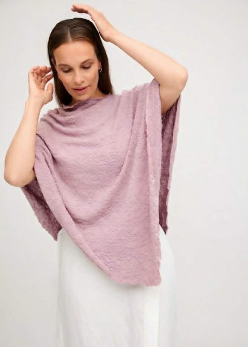 By basics poncho - ice melange