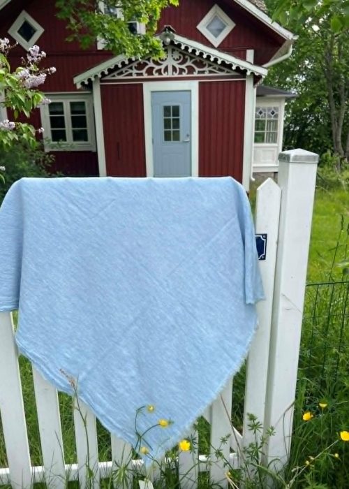 By basics poncho - blue melange