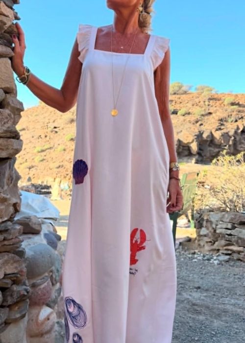 Wauw solkjole - Lobster summer dress