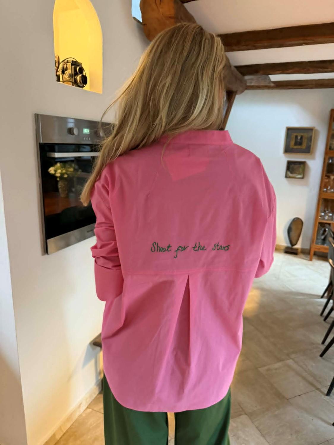 Wauw skjortebluse - Luna rosa
