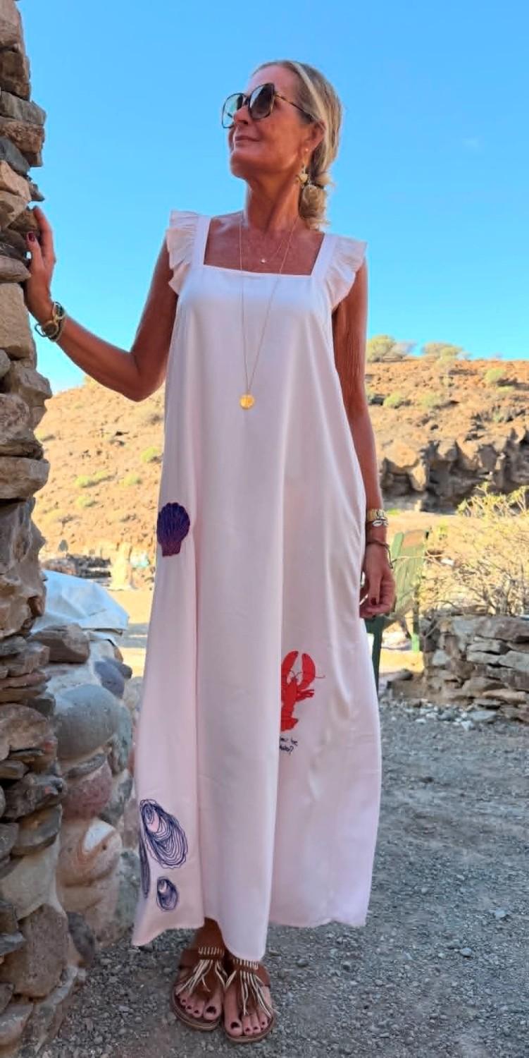 Wauw solkjole - Lobster summer dress